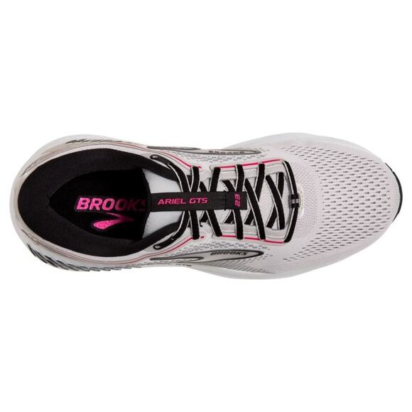 Brooks Ariel GTS 23 Running Shoes Supportive Cushioned White Gray Pink Size 10D - Picture 14 of 16